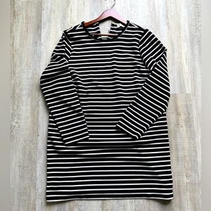 Black and White Striped Dress